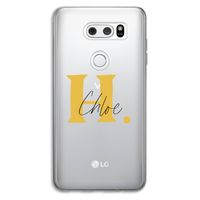Amber Script: LG V30 Transparant Hoesje