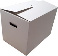 10 Verhuisdozen 48x32x33cm wit met autolock bodem 10 Verhuisdozen 48x32x33cm wit met autolock bodem