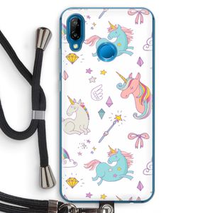 Fantasiewereld: Huawei P20 Lite Transparant Hoesje met koord