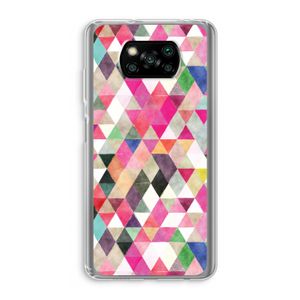 Gekleurde driehoekjes: Xiaomi Poco X3 NFC Transparant Hoesje