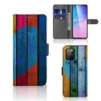 Samsung S10 Lite | Book Style Case | Wood Heart - Cadeau voor je Vriend