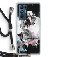 Camouflage de sommeil: Oppo Find X3 Neo Transparant Hoesje met koord