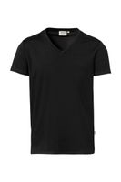 Hakro 272 V-neck shirt Stretch - Black - S