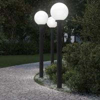 Bolderverlichting 3 stuks 120 cm Zwart IP44