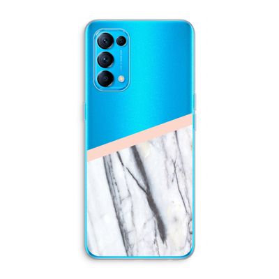 A touch of peach: Oppo Find X3 Lite Transparant Hoesje