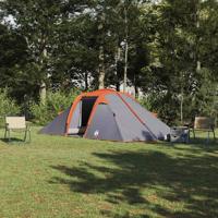 Tent met dak Anders Grijs en Oranje en Zwart 510 x 240 x 156 cm