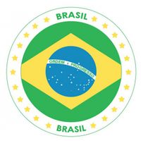 Brazilie vlag print bierviltjes
