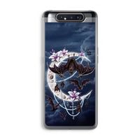 Vleermuizen Maan: Samsung Galaxy A80 Transparant Hoesje