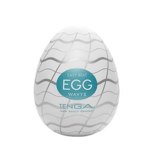 Tenga Egg Wavy II Eivormige masturbator Thermoplastische elastomeer (TPE)