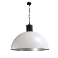 Masterlight Stoere witte hanglampIndustria Bud 80cm wit met oudzilver - 2201-06-37-R-K