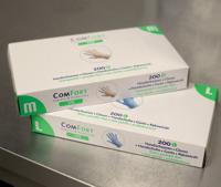 Handschoen TPE en poedervrij BLAUW 200 stuks! Small