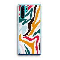 Colored Zebra: Huawei P30 Pro Transparant Hoesje
