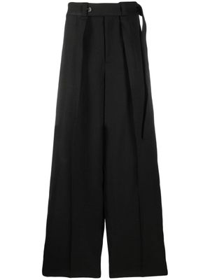 Jil Sander pantalon plissé à coupe ample - Noir