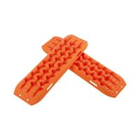 2 Stuks Starthulp Bandenladder voor Zand/Modder/Sneeuw Tractiemat voor Terreinwagen Camper Vrachtwagen Oranje 107 x 31 x 7 cm