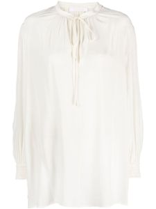 Chloé blouse en soie à col ouvert - Tons neutres