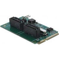 Delock 95264 Mini PCIe-converter naar 2 x SATA met RAID