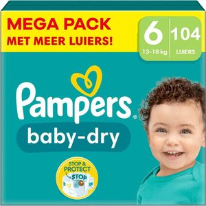 Pampers - Baby Dry - Maat 6 - Megapack - 104 stuks - 13+KG