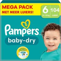 Pampers - Baby Dry - Maat 6 - Megapack - 104 stuks - 13+KG