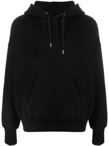 Alexander McQueen hoodie en coton à logo brodé - Noir