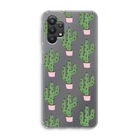 Cactus Lover: Samsung Galaxy A32 5G Transparant Hoesje