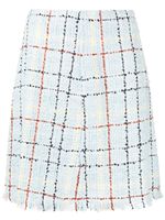 Marni jupe évasée à carreaux - Bleu