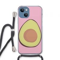 Avocado: iPhone 13 mini Transparant Hoesje met koord