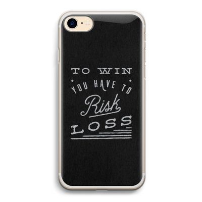 Risk loss: iPhone 7 Transparant Hoesje