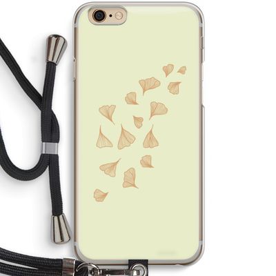 Falling Leaves: iPhone 6 / 6S Transparant Hoesje met koord