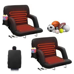 VEVOR 2-pack dubbel verwarmde rugleuning Stadionstoel Fauteuil