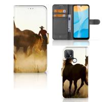 OPPO A15 | Telefoonhoesje | Met pasjeshouder | Design Cowboy