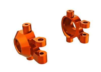 Traxxas - Steering blocks, 6061-T6 aluminum (orange-anodized) (left & right) (TRX-9737-ORNG) Traxxas - Steering blocks, 6061-T6 aluminum (orange-anodized) (left & right) (TRX-9737-ORNG)