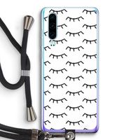 Wimpers: Huawei P30 Transparant Hoesje met koord