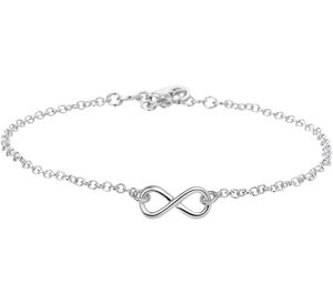 Enkelbandje Infinity zilver 2,1 mm 24-26 cm