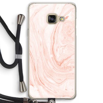 Peach bath: Samsung Galaxy A3 (2016) Transparant Hoesje met koord