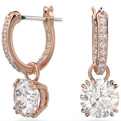 Swarovski 5639975 Oorhangers Constella rosekleurig-wit 1,8 cm