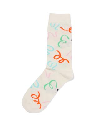 HEMA Sokken Voor Volwassenen &apos;let&apos;s Celebrate&apos; Beige (beige)
