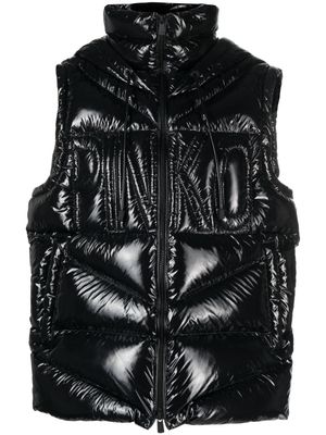 PINKO doudoune à logo embossé - Noir