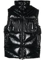 PINKO doudoune à logo embossé - Noir