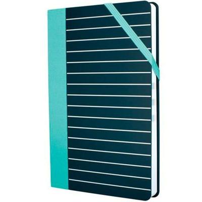 Notitieboekje Milan STRIPE Zwart Groen 21 x 14,6 x 1,6 cm