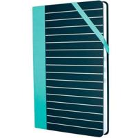 Notitieboekje Milan STRIPE Zwart Groen 21 x 14,6 x 1,6 cm