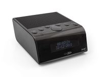 Wekkerradio - Dab Plus en FM Radio - Dual Alarm met Snooze - Op Stroom en Batterij - Zwart (HCG011DAB)