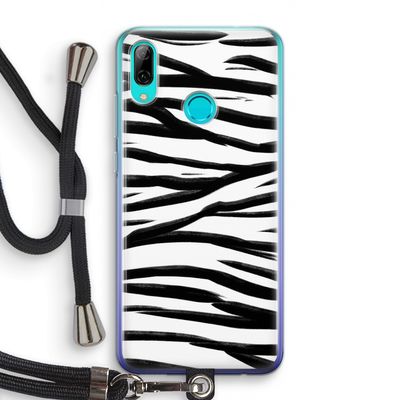 Zebra pattern: Huawei P Smart (2019) Transparant Hoesje met koord
