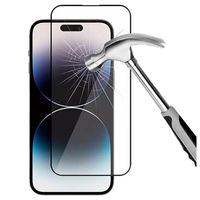 iPhone 14 Pro 9D Full Cover Glazen Screenprotector - Zwarte Rand