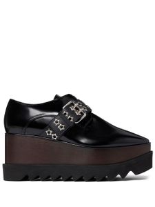 Stella McCartney Elyse buckle-fastening lace-up shoes - Noir