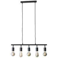 Brilliant 5-lichts hanglampTiffany richtbaar zwart - 99684/06