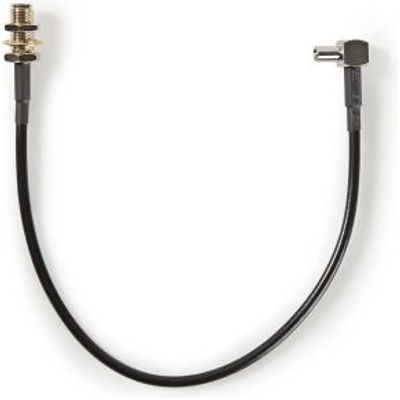 Antennekabel | SMA Female | TS9 | Verguld | 50 Ohm | Enkelvoudig Afgeschermd | 0.20 m | Rond | PVC |