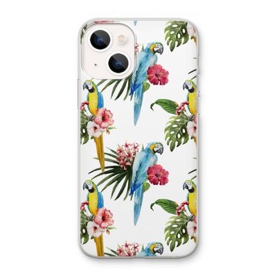 Kleurrijke papegaaien: iPhone 13 mini Transparant Hoesje