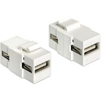 DeLOCK Keystone Module USB 2.0 A - USB 2.0 A keystone module 86317 - thumbnail