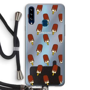Yummy: Samsung Galaxy A20s Transparant Hoesje met koord
