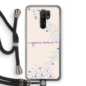 Sterren: Xiaomi Redmi 9 Transparant Hoesje met koord